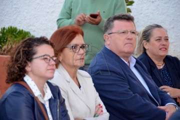 El edil Ramos pregona las fiestas del Carmen de La Medianía (Foto Francisco Javier Santana)